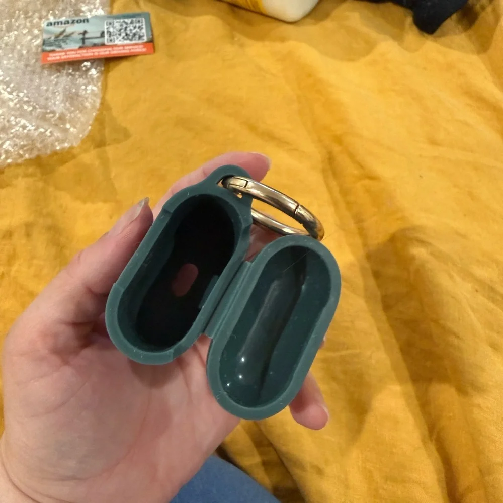 Wireless Earbuds Case with Keyring - Teal